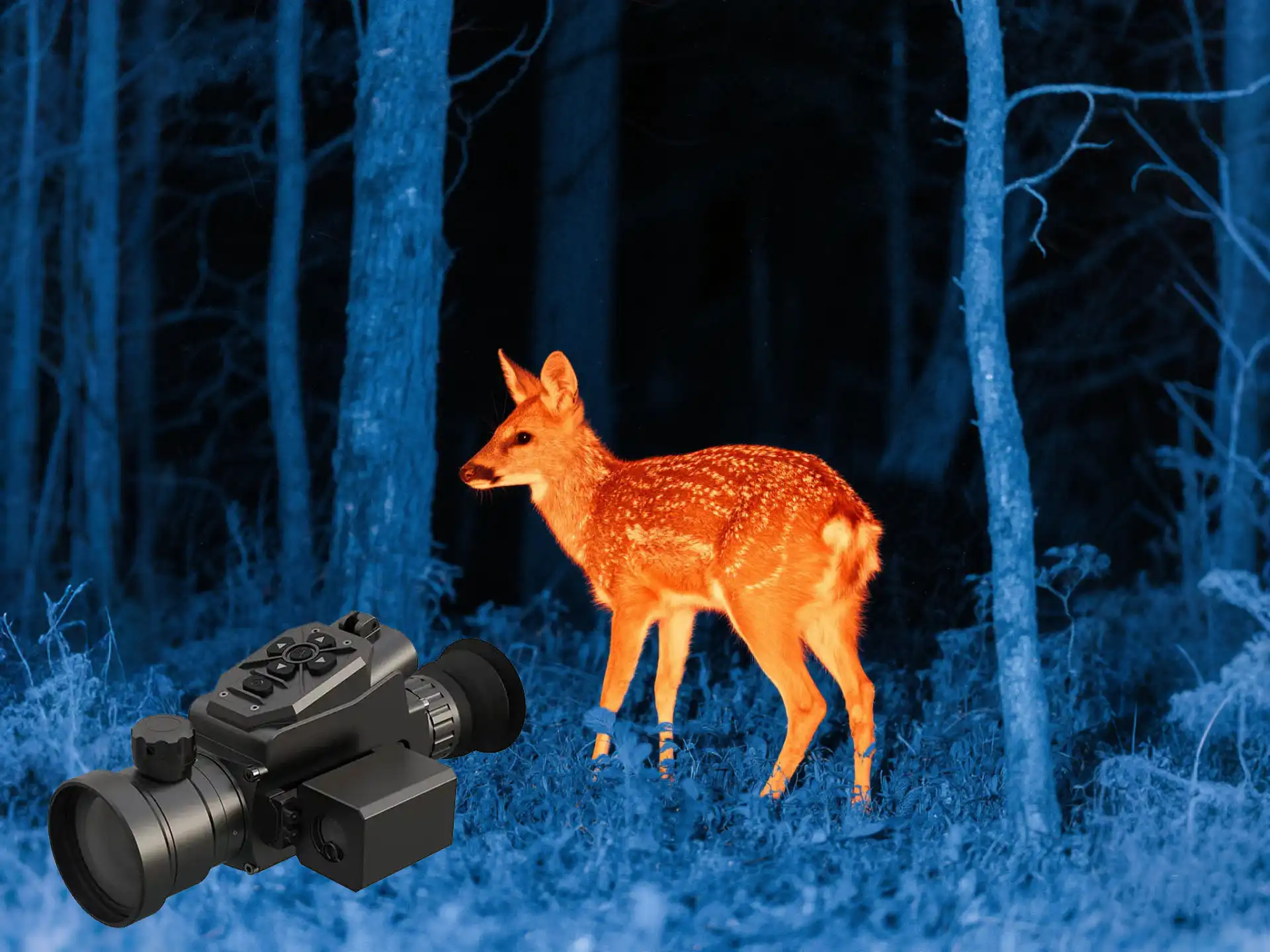 thermal scope laser rangefinder