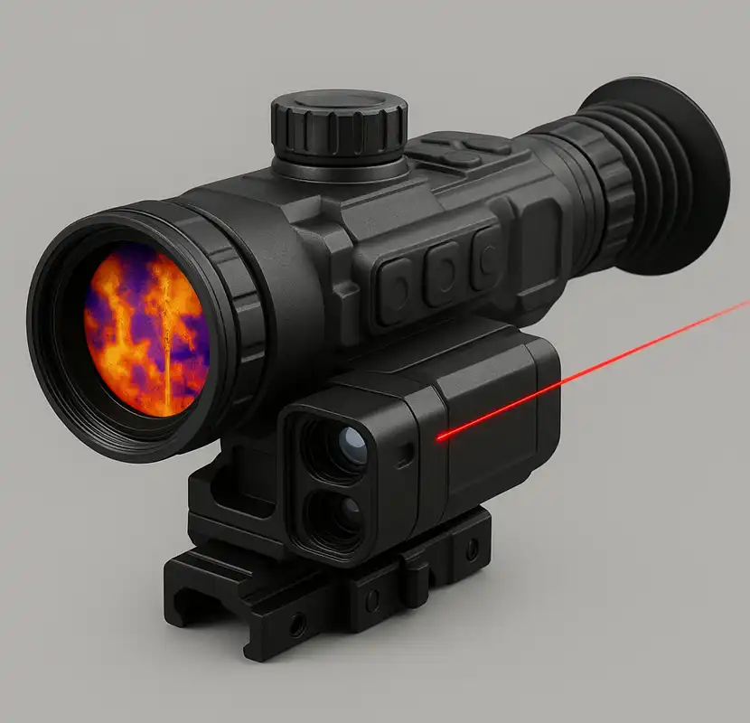 thermal scope laser range finder