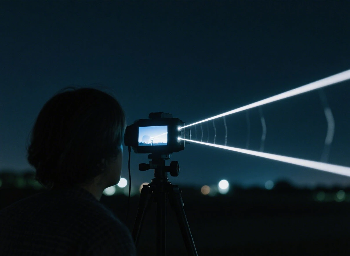 laser range finder at night