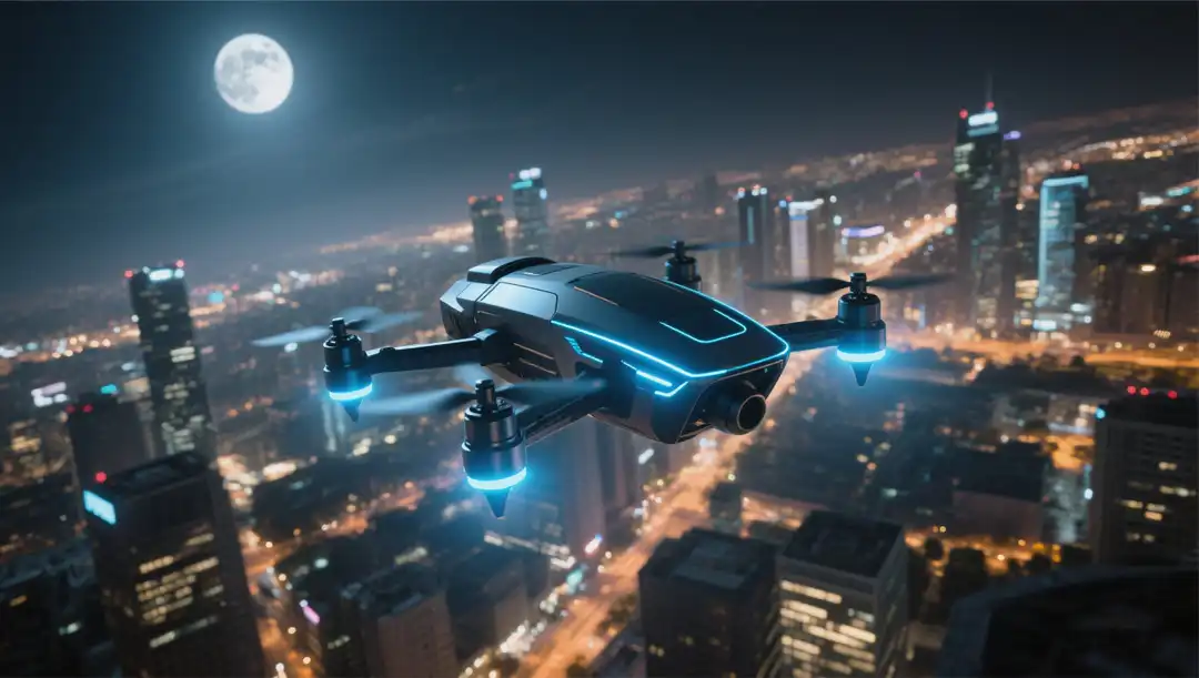 drone night surveillance